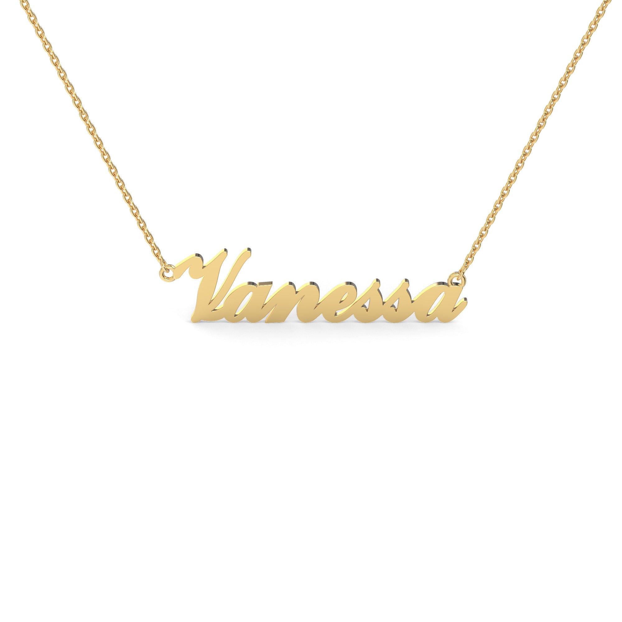 Chic Signature Nameplate Necklace - Ex Aurum Jewellers