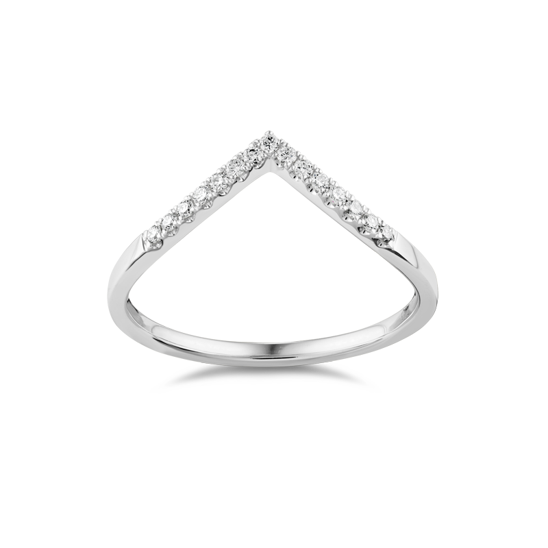 Diamond Chevron Band - Ex Aurum Jewellers