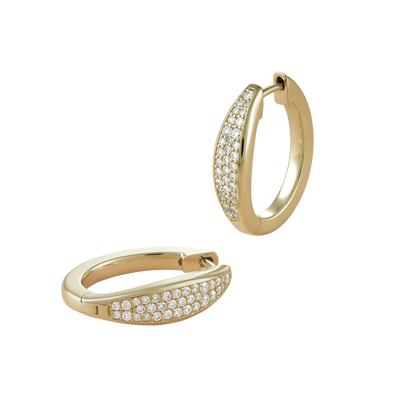 Diamond Wave Huggers - Ex Aurum Jewellers