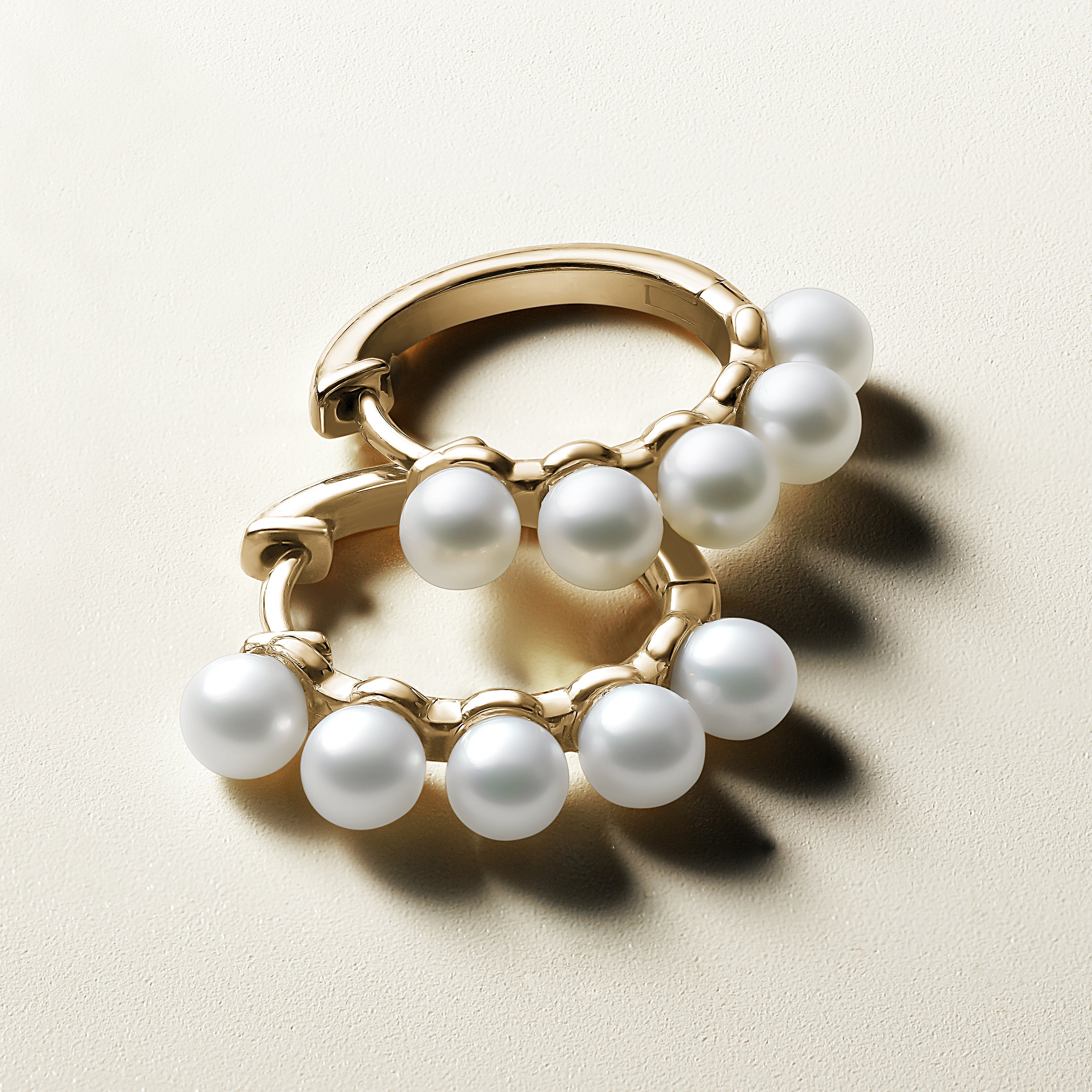 Gleaming Pearl Huggers - Ex Aurum Jewellers