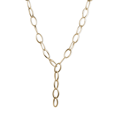 Load image into Gallery viewer, Long Warped Oval Necklace
