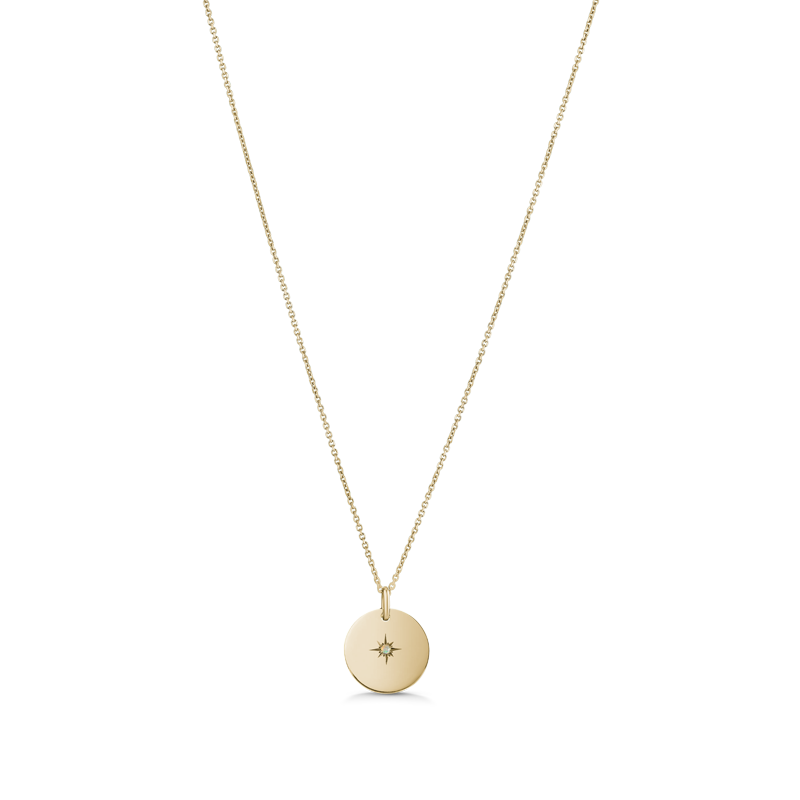 Sentiments Script and Stone Pendants - Ex Aurum Jewellers