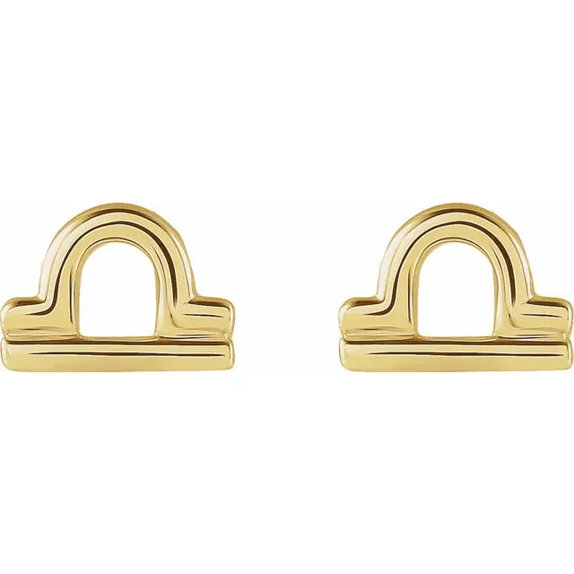 Zodiac Libra Studs - Ex Aurum Jewellers