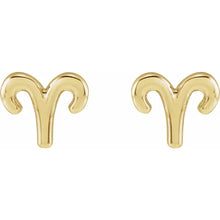 Load image into Gallery viewer, Aries Zodiac Stud Earrings
