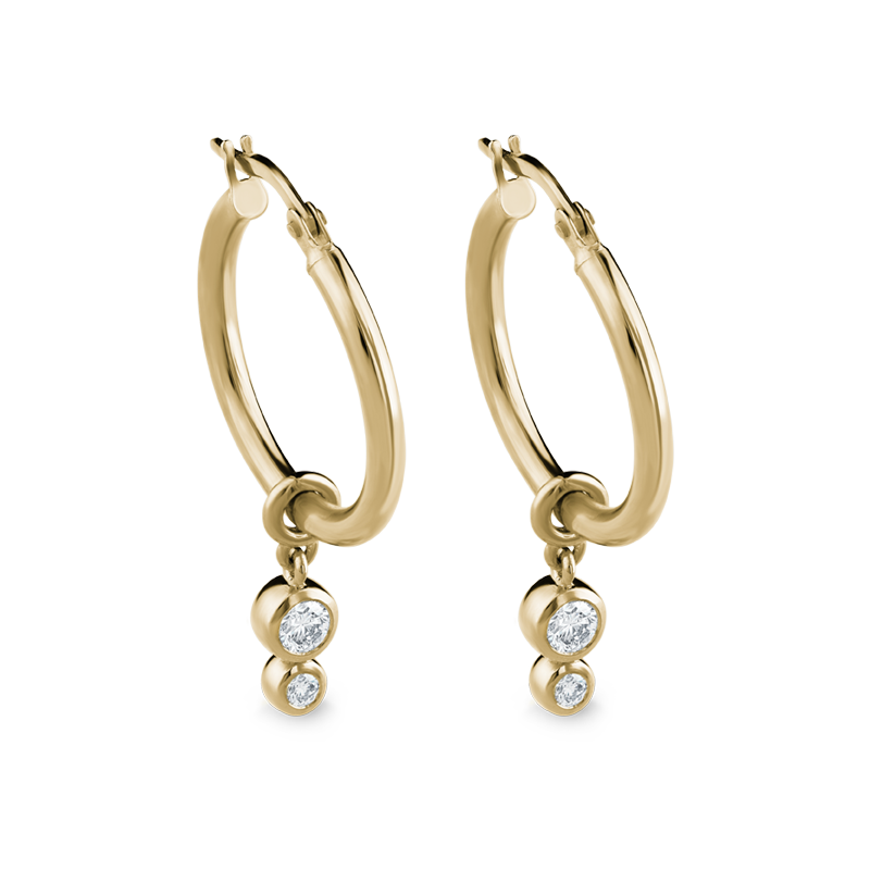 Petite Diamond Droplets - Ex Aurum Jewellers