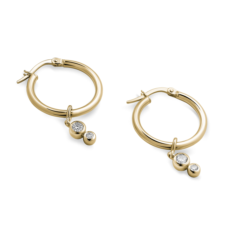 Petite Diamond Droplets - Ex Aurum Jewellers