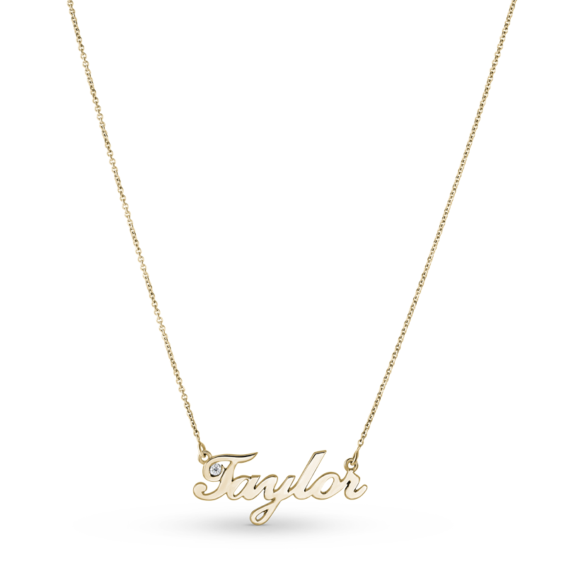 Name on sale necklace taylor