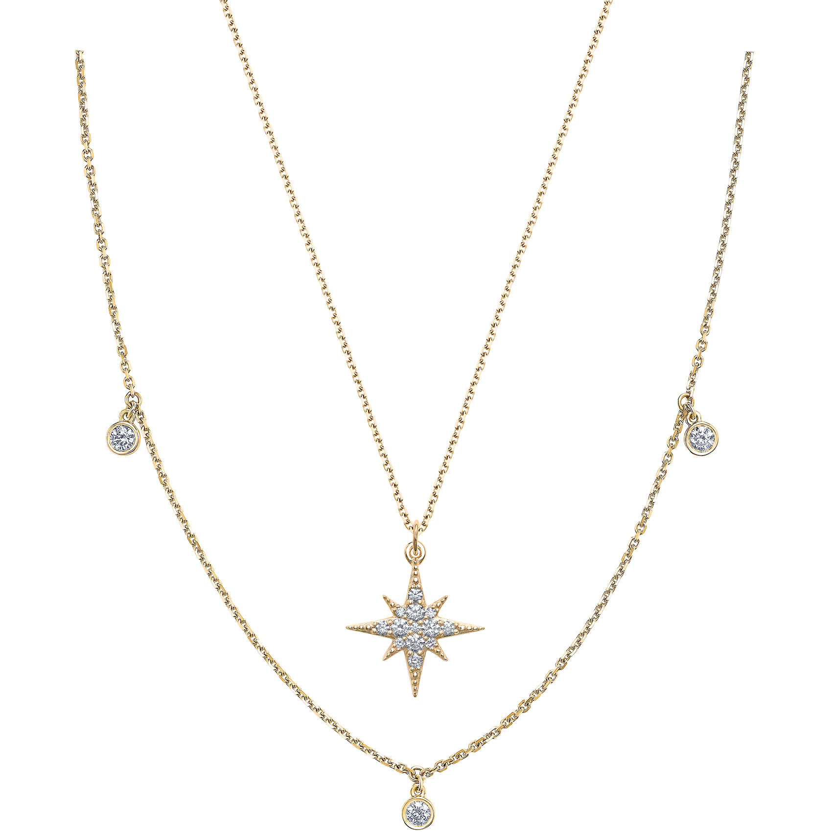 Diamond Droplets Necklace - Ex Aurum Jewellers