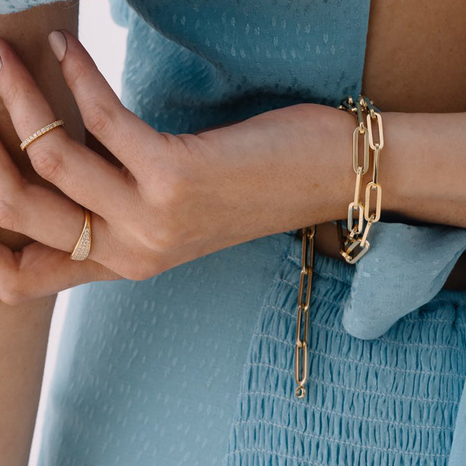 Paperclip Link Bracelet - Ex Aurum Jewellers
