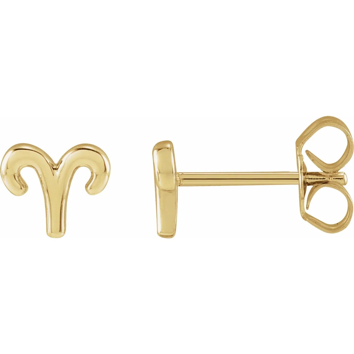 Aries Zodiac Stud Earrings