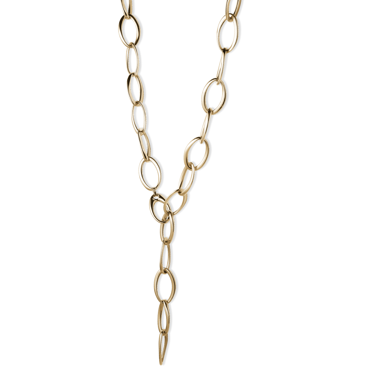 Collier ovale long déformé