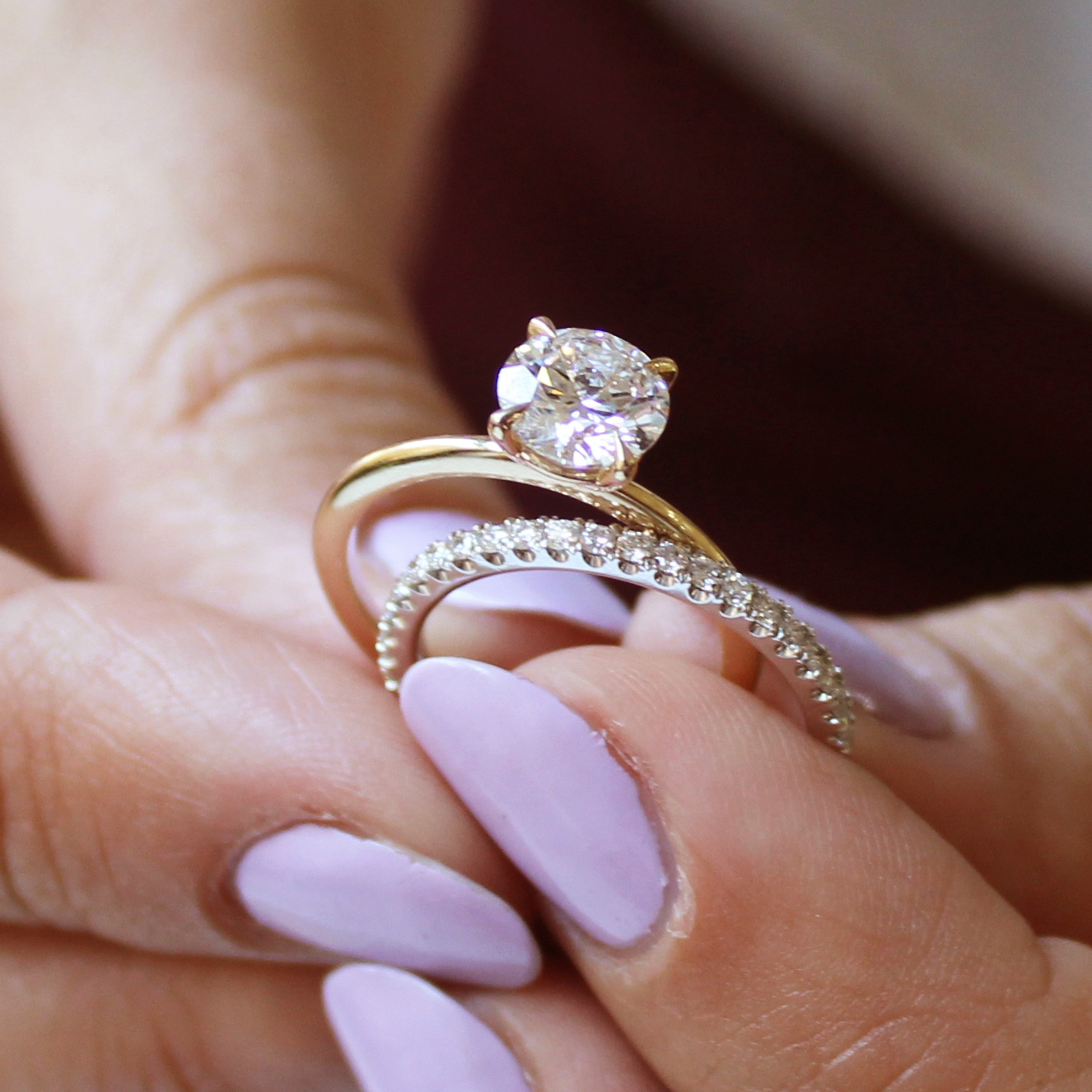 Delicate 'Fine Spirit' solitaire engagement ring in 14K yellow gold, featuring a 1.01ct lab diamond on a slim 1.6mm band with a reverse taper and finely pointed claws, embodying minimalist elegance.